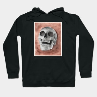 skull watercolor Hoodie